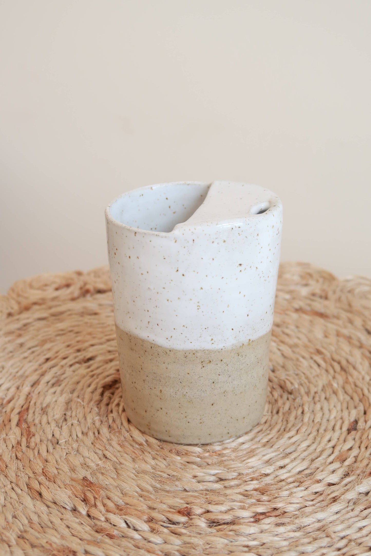 Handmade Ceramic Travel Coffee Cup