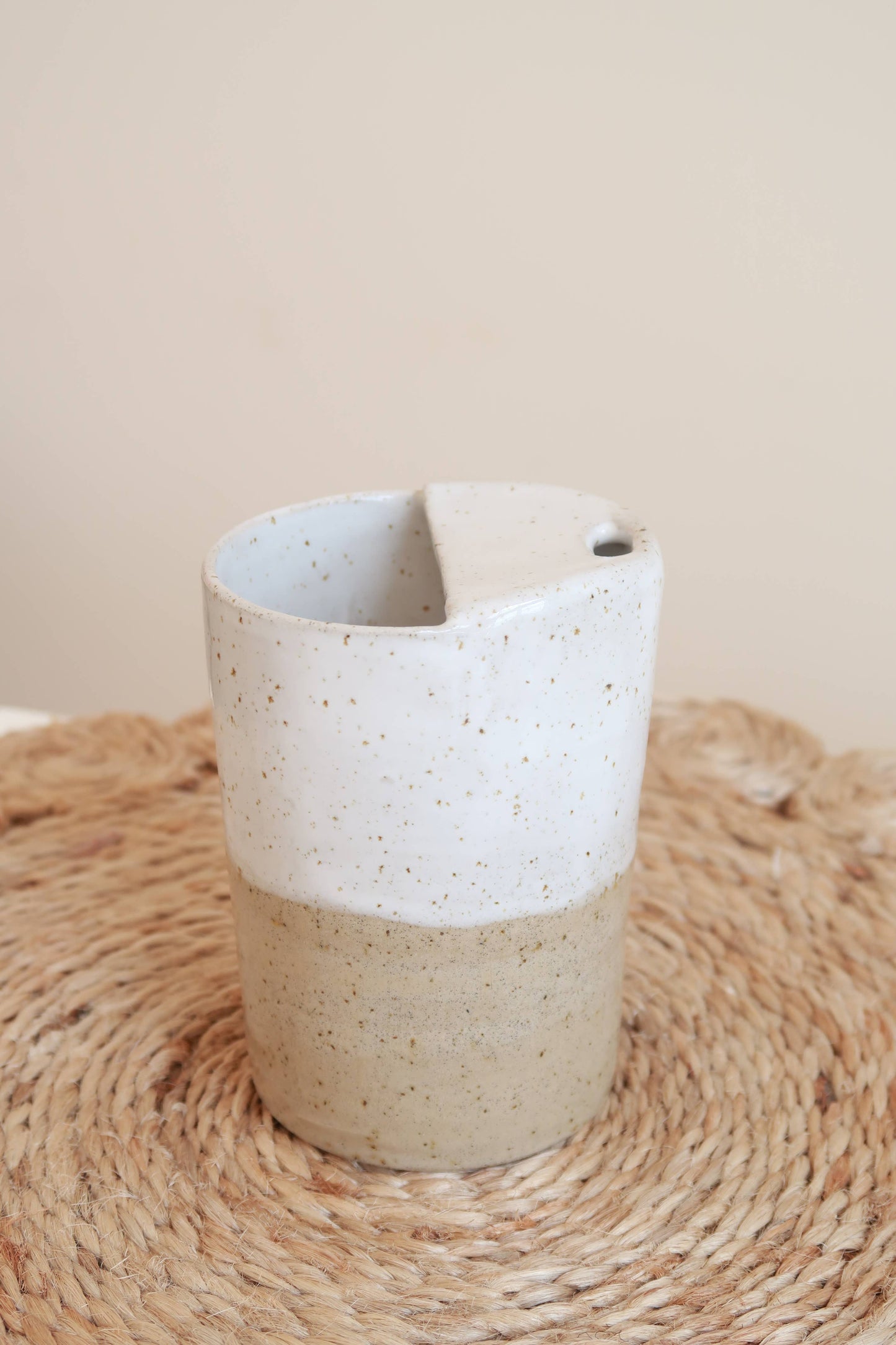 Handmade Ceramic Travel Coffee Cup