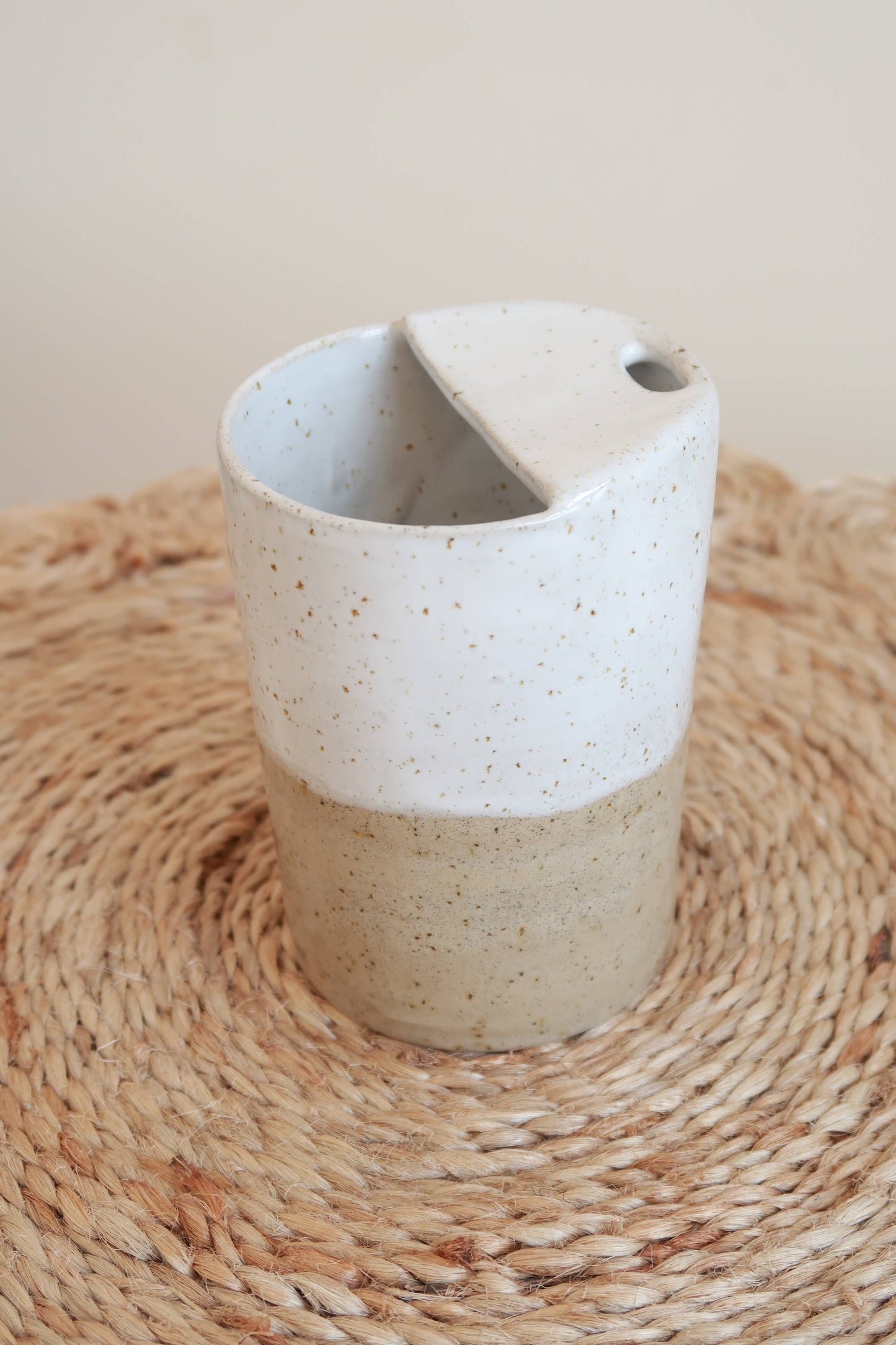 Handmade Ceramic Travel Coffee Cup