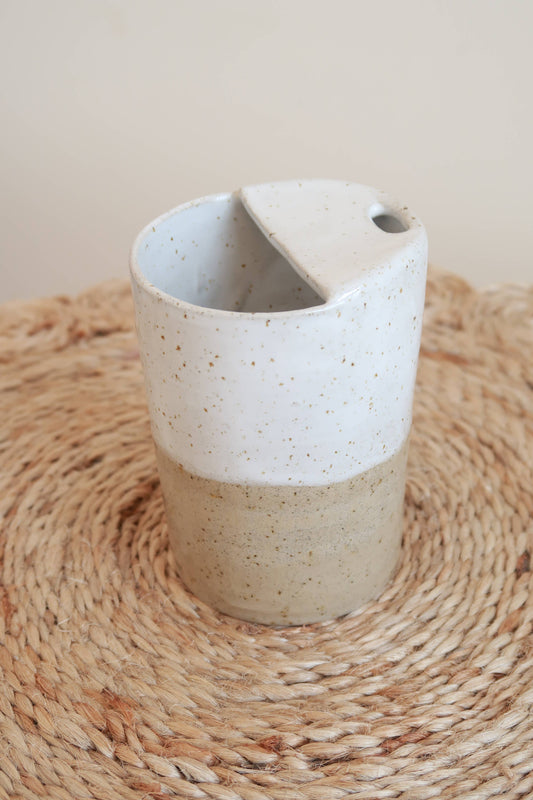 Handmade Ceramic Travel Coffee Cup
