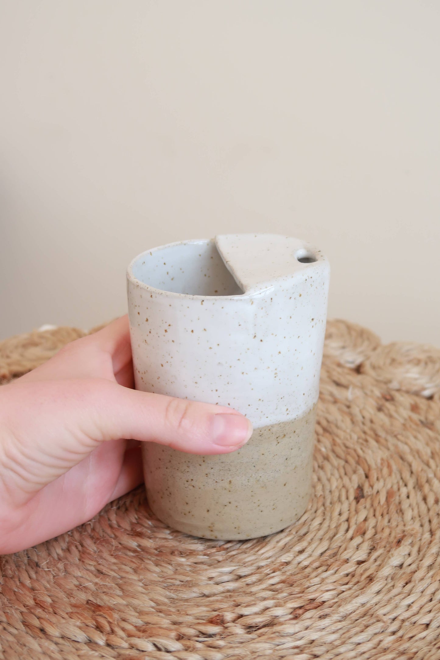 Handmade Ceramic Travel Coffee Cup
