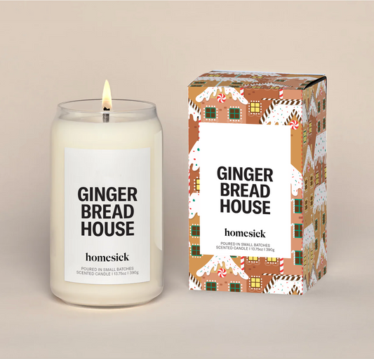 Gingerbread House Candle
